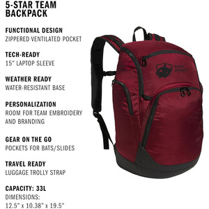 Mochila Escolar de Poliéster Ligera, Cómoda, Colorida, Transpirable, con Cierre de Cremallera Suave, Ajustable, con Logotipo Personalizado - Product Image 3