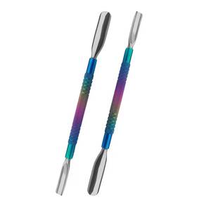 Ensemble d'outils pousse-ongles chirurgicaux Morje à double tête en acier inoxydable avec manche dégradé rose pour manucure (double usage) - Product Image 3