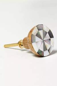 Poignées de porte en bois, résine, métal et marbre de qualité supérieure pour armoires de cuisine, placards, tiroirs, meubles, poignée élégante - Product Image 3