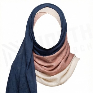 Hiyab de Seda Satinada de Color Sólido para Mujer, Suave al Tacto, para Uso Diario, Pañuelo Étnico de Oriente Medio - Product Image 3