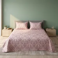 Drap de lit moderne en microfibre ultra douce de qualité supérieure, 120 GSM, avec un nombre de fils de 300, écologique et élégant pour la chambre à coucher