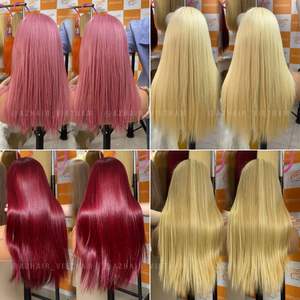Alta calidad al por mayor de varios colores hueso recto vietnamita extensiones de cabello humano sedoso suave brillante pelucas - Product Image 4