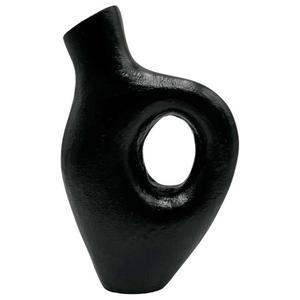 Jarrón de Flores Hecho a Mano para Eventos, Estilo Bohemio, Jarrones Metálicos con Acabado Negro, Maceta de Aluminio Fundido para Flores Artificiales, para Decoración - Product Image 4