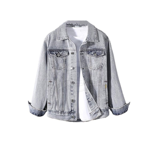 Chaqueta vaquera de hombre de alta calidad, transpirable, elegante y cálida, de la nueva colección OEM High Street, con talla personalizable. - Product Image 1