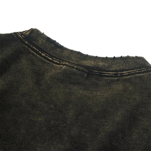 New Summer Arrival Men's Distressed <b>Acid</b> Wash T-Shirts 100% Cotton Jersey Round Neck Men's <b>Drop</b> Shoulder T-Shirts - Product Image 3