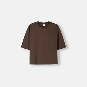 เสื้อยืดคอกลมทรงบ็อกซี่ ไซส์ใหญ่พิเศษ หนัก 220 กรัม ผ้าฝ้าย ทรงหลวมไหล่ตก สำหรับผู้ชาย ราคาประหยัด - Product Image 1