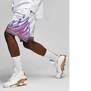 Nouvel uniforme de basket-ball national, couleur noire, style vintage, shorts de basket-ball pour femmes et hommes, 100% coton, toile solide - Product Image 4