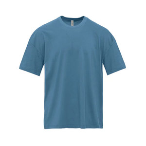 T-shirts personnalisés de haute qualité 100% coton pour hommes, t-shirt surdimensionné épais à manches courtes et col rond - Product Image 4