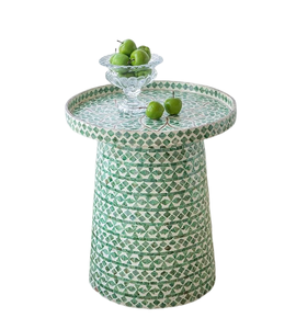Wholesale Vietnam Handicraft Capiz Shell Inlaid Decorative Eco-Friendly Durable Modern Minimalist Coastal Style <b>End</b> <b>Table</b> <b>Living</b> - Product Image 1