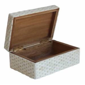 Nueva Caja de Almacenamiento de Joyas Rectangular con Incrustaciones de Hueso Tallada a Mano y Organizador de Diseño Moderno a Precio de Mayoreo - Product Image 2