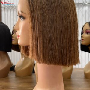 Perruque de cheveux humains vierges Remy bruts 100 % vietnamiens, la plus vendue, lisse comme un bâton, double trame, extension frontale, sans nœuds, sans permanente - Product Image 4