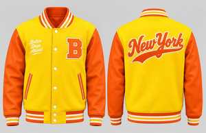 Veste universitaire pour homme, logo personnalisé, bicolore, style Letterman, veste bomber de baseball, boutons pression, streetwear universitaire, vente en gros, OEM, ODM - Product Image 5