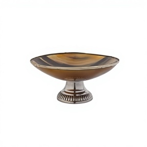 Indian Unique Design Natural Cow Ox Horn Bowls Carved Eco-Friendly <b>Angel</b> Theme Art Collectible Handmade Tabletops Event - Product Image 6