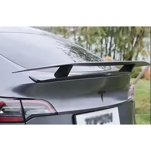 For Tesla Model Y Sport Utility 4-Door 2019-2021Aerodynamic Kit high tail Style Carbon Fiber Rear Trunk Spoiler