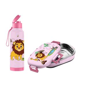 Juego de 6 fiambreras impresas para niños, fiambrera de acero inoxidable con calentador para niños, juego para la escuela - Product Image 1