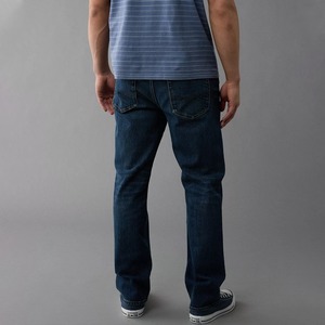 กางเกงยีนส์ผู้ชายทรงตรงใส่สบาย ผ้าเนื้อนุ่ม ทรงหลวม ใส่ได้หลากหลายโอกาส - Product Image 4