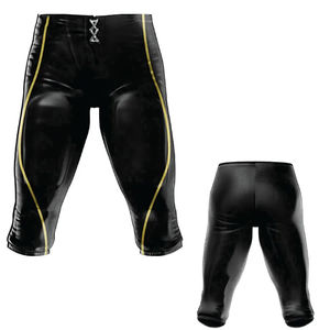 Pantalon de football américain à prix compétitif avec design de short élégant, fabrication en usine, impression par sublimation, manches courtes - Product Image 3