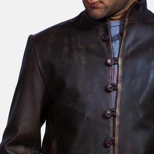 Men Brown Genuine Leather <b>Jacket</b> Casual <b>Biker</b> Motorcycle <b>Jacket</b> Mens Drakeshire Brown Leather <b>Jacket</b> - Product Image 4