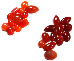 พลอยออนิกซ์สีแดงธรรมชาติทรงคาโบชอง รูปทรงแฟนซี ขนาดสั่งทำได้ หินหลวมสำหรับทำเครื่องประดับ ขายส่งจำนวนมากจากอินเดีย - Product Image 2