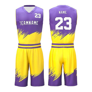 Uniformes de Baloncesto Transpirables de Verano, Fabricación Profesional, Nuevo Diseño, Sublimación Personalizada OEM, Secado Rápido - Product Image 2