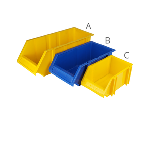 Industrial HDPE Recyclable Stackable Storage Bins Plastic <b>Boxes</b> High Quality Eco-friendly Warehouse Shelf - Product Image 5