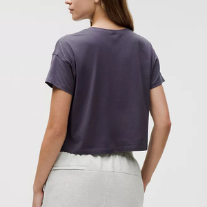 Camisetas Cortas de Moda Urbana para Mujer, Camisetas Holgadas Vintage de Alta Calidad, Camisetas de Verano con Hombros Caídos Personalizadas - Product Image 5