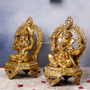 รูปปั้นพระพิฆเนศทองเหลืองพร้อมแหวนโค้งสำหรับตกแต่งบ้านของขวัญงานขึ้นบ้านใหม่ของชำร่วยงานแต่งหรือของขวัญคืนสินค้า - Product Image 2