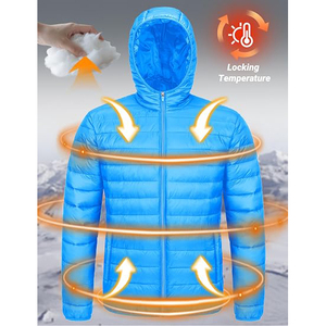 Quilted Hooded <b>Puffer</b> <b>Jacket</b> For Women With Zip Front And Side Pocket Details - Product Image 3
