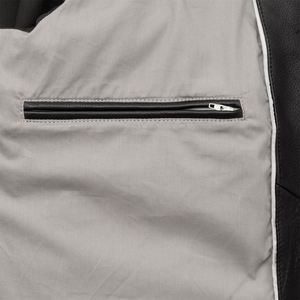 Chaqueta de Invierno de Cuero Negro Ecológica e Impermeable de Alta Calidad para Hombre, con Cuello Alto, para Deportes y Aficiones - Product Image 3