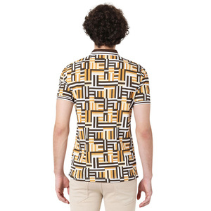 Chemises polo pour hommes 100% coton, col noir, doublure côtelée, imprimées, de haute qualité, couleurs rouge et autres couleurs classiques - Product Image 3
