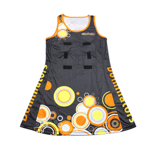 OEM Low Price <b>Custom</b> Blank Sublimation Black Netball Uniforms <b>Dress</b> Wholesale Fashion Design Youth Netball Uniforms Set - Product Image 6