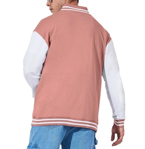 Veste varsity pour homme en laine de haute qualité avec manches en cuir, logo brodé en chenille personnalisé, grandes tailles, pour l'hiver - Product Image 2