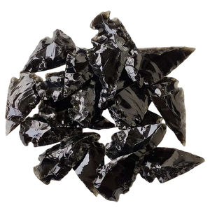 Handmade <b>Black</b> Obsidian Arrowhead Gemstone Crystal Collectible Wholesale - Product Image 6