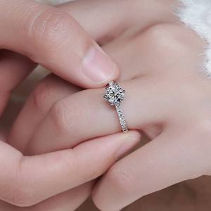 Premium <b>Cross</b> Design <b>Ring</b> with Moissanite and Lab Grown Diamond Rose Gold Finish Anniversary Jewelry - Product Image 4