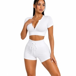 ¿Tienes uno para vender? Vende un conjunto como este, vende otro tipo de producto, comparte: Conjunto de yoga y gimnasio sin costuras de 2 piezas para mujer, efecto levantamiento de glúteos, para entrenamiento. - Product Image 1