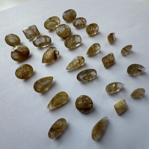 TFH Lot de rutile doré de 131 carats et 27 pièces, tailles jusqu'à 7x9 à 11x20, formes multiples, également taillées et polies, matériau AAA. - Product Image 1