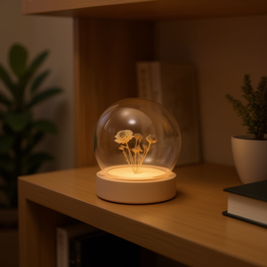 Dôme Ilan avec base de 6,5 cm pour fleurs éternelles - Product Image 2