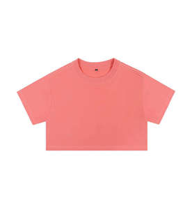 Camiseta Corta de Moda para Mujer, Ropa de Algodón, Venta al por Mayor Directa de Fábrica, Suministro a Granel - Product Image 3