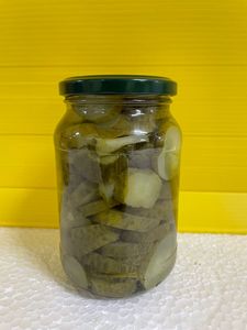 Crinkle Cut <b>Pickled</b> Hot Dog Cucumber Slices in Glass <b>Jars</b> | OEM Private Label | BRC IFS Kosher Certified - Product Image 4