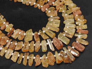 Topacio Imperial Natural en Bruto, Forma de Barra, Color Naranja, 8 Pulgadas, 8-15 mm, Certificado para la Fabricación de Joyas, Suministros para Mayoristas - Product Image 3