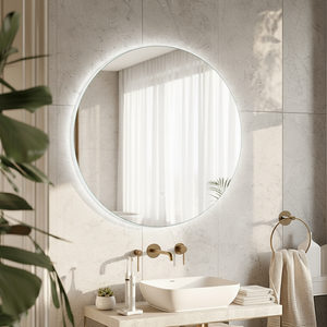 Espejo Inteligente <span class=keywords><strong>LED</strong></span> con Tira <span class=keywords><strong>de</strong></span> Luz Oculta Sin Marco <span class=keywords><strong>para</strong></span> <span class=keywords><strong>Baño</strong></span> <span class=keywords><strong>de</strong></span> Hotel, Diseño Minimalista <span class=keywords><strong>de</strong></span> Lujo - Product Image 4