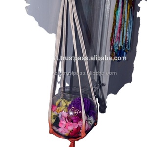 Indoor Home Decor Handmade Plant Hangar Cotton Thin Cord Use Plant Hangar Flower <b>Pots</b> & <b>Planters</b> - Product Image 1