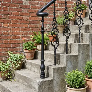 Premium Iron Hand <b>Railing</b> with Decorative Metal Design for Staircases Balconies Gardens Residential Properties and Modern Commer - Product Image 2