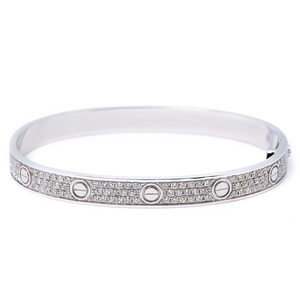 Brazalete de Moissanita Chapado en Oro de 14k de Diseño Simple y Alta Calidad, 204 Piedras, Estilo Hip Hop, Diseño Abierto y Cerrado, Proveedor Mayorista OEM - Product Image 2