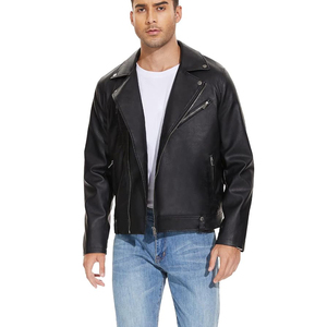 Vestes en cuir pour motards sur mesure, fabriquées par des fabricants en gros, pour hommes, en cuir véritable, taille personnalisée, veste d'hiver en cuir. - Product Image 1