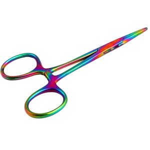 Fórceps de hemostato de arteria Crile arcoíris multicolor, fórceps de cirugía General de acero inoxidable recto de 13cm de Zuol - Product Image 2