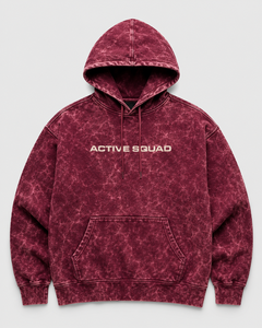 Sudadera con Capucha Oversize Active Squad para Hombre, Algodón French Terry, Casual, Otoño, Rojo Granate, Diseño con Bolsillos, Venta al por Mayor - Product Image 1
