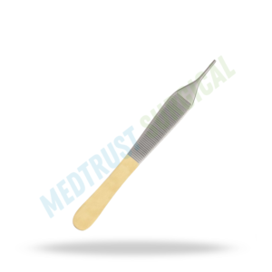 Adson TC Delicate Tissue And Suture Forcep 1x2 Teeth Standard Size Tungsten Carbide Surgical Tissue Forceps - Product Image 3