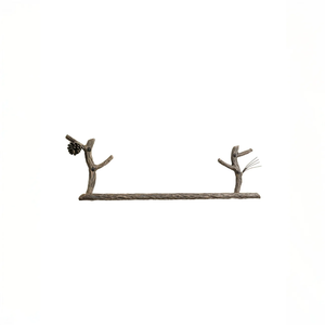 Toallero individual de hierro forjado negro rústico vintage, gancho de pared para el hogar, hoteles, accesorio de baño - Product Image 4