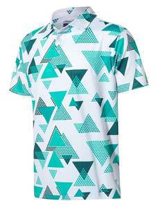 Camisa de Golf Casual para Hombre, Nueva Colección 2024, Jersey Sólido de Alta Calidad, 100% Algodón, Sublimación con Estampado Completo - Product Image 5